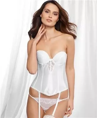 NWTD Va Bien 34B Low Plunge Bustier 6363 White 96053 • $29