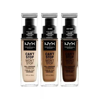 Nyx Can't Stop Won't Stop Full Coverage Foundation - Choose Your Shade • £23