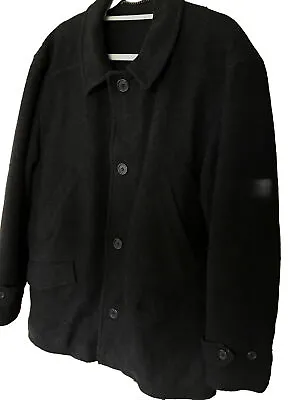 Karl Jackson Cashmere & Wool Blend Mens Coat Size M- 48 “Chest Charcoal • £24