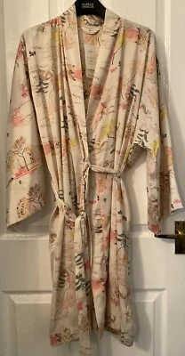 £13.50 • Buy M&S Ladies Dream Luxurious Satin Dressing Gown Robe BNWT Size Medium