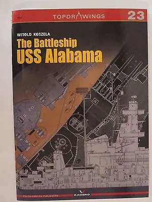 Kagero Book: The Battleship USS Alabama - Topdrawings 23 - Line Drawings • $17.99