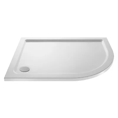 Nuie 1000x800mm Offset Quadrant Shower Tray White Modern Bathroom Enclosure • £109.95