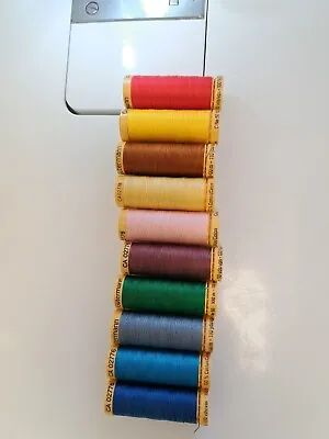 Gutermann  Cotton Thread 10x 100m Reels New To Clear Assorted Colours  • £12