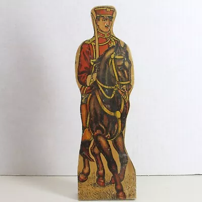 Military Soldier Wood Cut Out Stand Up Figure Vintage 13  Tall X 4  Wide • $27.99