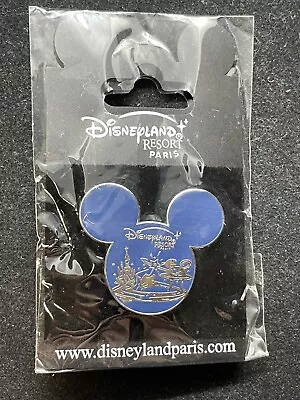 Disney Pin - DLRP - Two Parks - Mickey Icon - Blue 58715 • $24.99