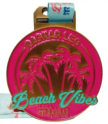 Beach Vibes Ragnar Leg ~ Marathon Medal Medallion ~ Reebok Road To So Cal • $19.49