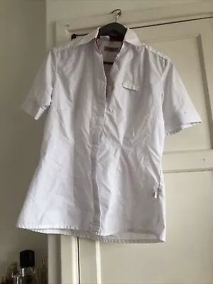 Airline Cabin Crew First Class Shirt Size 12- Air Hostess Uniform Blouse • £12.99