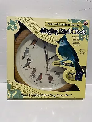 Vintage National Audubon Society Singing Bird Watcher Clock 1990’s • $32