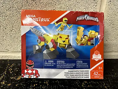 Power Rangers Mega Construx Yellow Sabertooth Tiger Zord DPK74 NEW DAMAGED BOX • $21.99