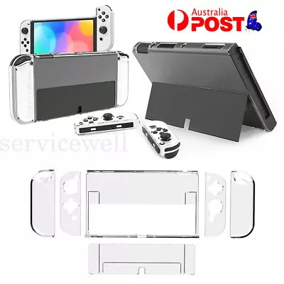 Clear TPU Case For Nintendo Switch OLED Console Slim Heavy Duty Shockproof Cover • $18.06