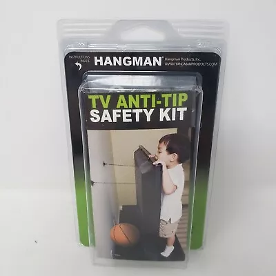 $14.95 • Buy Hangman Products TV Anti-Tip Kit Child Safety Child Proof TV Mount Hanger