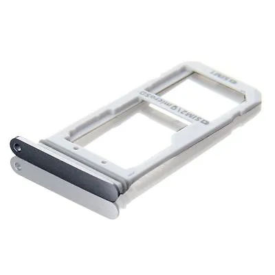 OEM Sim Card Holder Micro SD Card Tray For Samsung Galaxy S7 Edge G935 Silver • $1.73