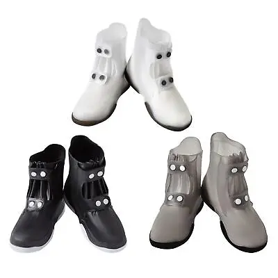Rain Boots Covers Reusable Overshoes Soft Galoshes Waterproof Shoe Covers For • £17.58