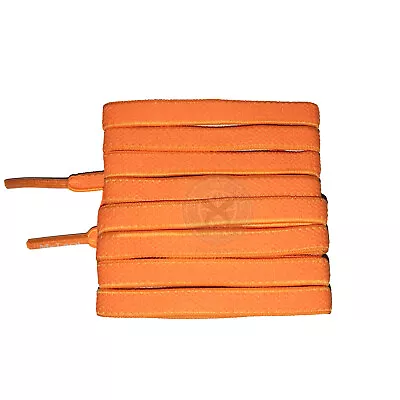 Mr Lacy Flexies - Bright Orange Flexible Shoelaces (110cm Length | 7mm Width) • £5.49