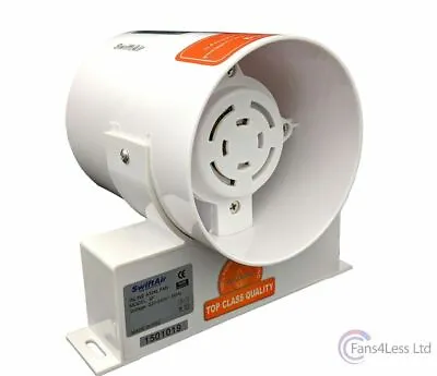 £24.99 • Buy 4  5  6  InLine Duct Shower Bathroom Hydroponics Extractor Fan 100 150 210 M3/h