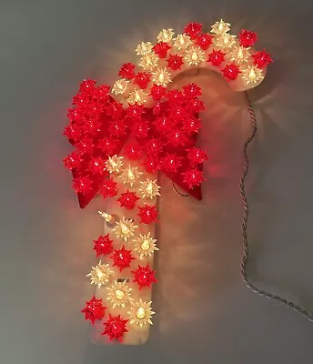 $34.99 • Buy Vintage Candy Cane Shaped Christmas Lights 