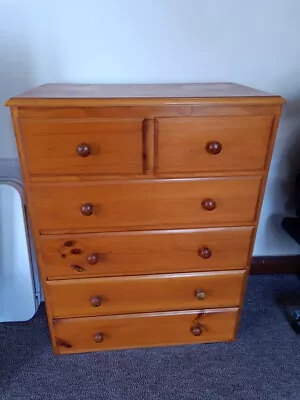 Chest Of Drawers - Colonial Tall Boy - Exc Cond • $90