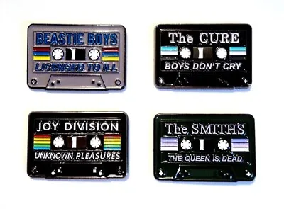 Cassette Tapes Rock Band Hits Enamel Metal Pins Brooches Badge Lapel Souvenir • $8.99