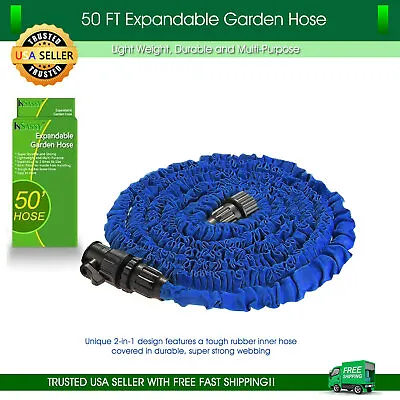 Garden Hose 50 Feet Lightweight Expandable Deluxe Heavy Duty Flexible Water Hose • $22.99