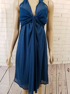 Vanessa Bruno Designer Sleeveless Women's Dress In Dark Blue Size 3 M • $149.10