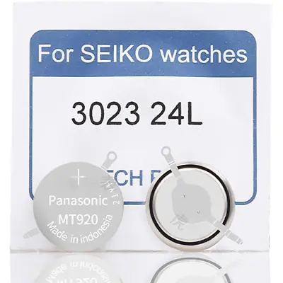 1PCS Seiko Kinetic Watch Capacitor Battery 302324L 3023-24L For 5D22 5D44 5D88 • $19.98