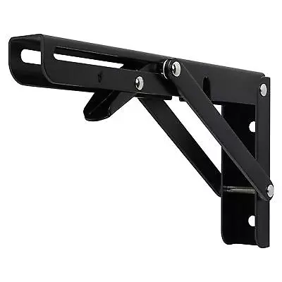 Folding Shelf Brackets Wall Mounted Metal Heavy Duty Triangle Shelf Hinge Rack • $15.46