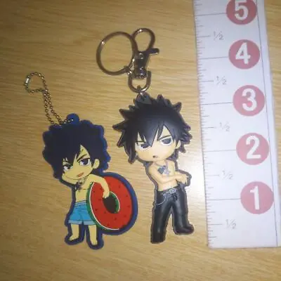 A72340 Fairy Tail / Rubber Charm Keychain / Gray Fullbuster • £12.64