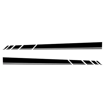 Car Body Side Stickers Long Stripe  Vinyl Film Graphic Decal Waterproof 2PCS • $20.60