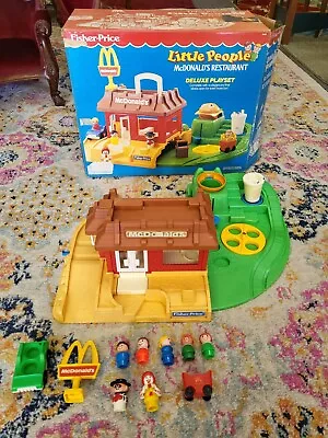 Vintage McDonald's Fisher-Price Little People Playset With Original Box! 1989 • $225