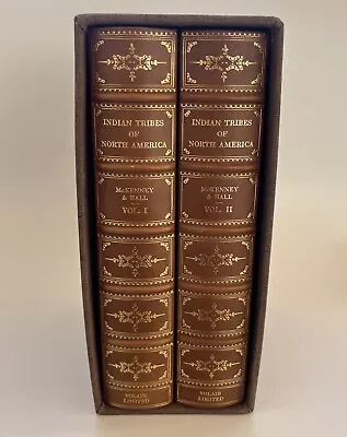 Indian Tribes Of North America Vol 1 & 2 By McKenney & Hall Deluxe Numb. 1st Ed. • $225