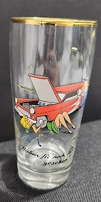  VINTAGE GERMAN NOVELTY BEER GLASS- .25L GERMANY EXCELLENT CONDITION 1960's • $9.99