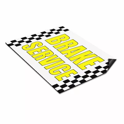 Car Magnet Set Of 2 Brake Service Outdoor Advertising Printing A Industrial Sign • $31.99