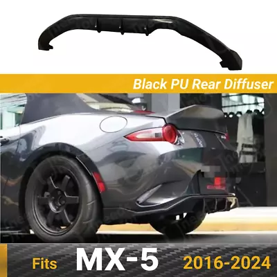 Fits 2016-2024 Mazda MX-5 Miata Black PU JDM Style Rear Bumper Diffuser Body Kit • $127.99