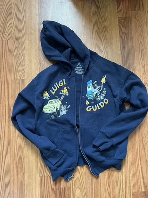 £24.75 • Buy Disney Pixar Boys Zip Up Hoodie Size L Luigi & Guido Parks