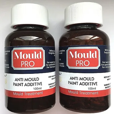 £24.99 • Buy 2x 100ML Anti Mould & Anti Fungal Paint Additive  For DIY And  Professionals