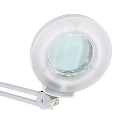 $39.99 • Buy 8X Diopter Long Arm Magnifier Desk Clamp Lamp Magnifying Glass Light Salon Hobby