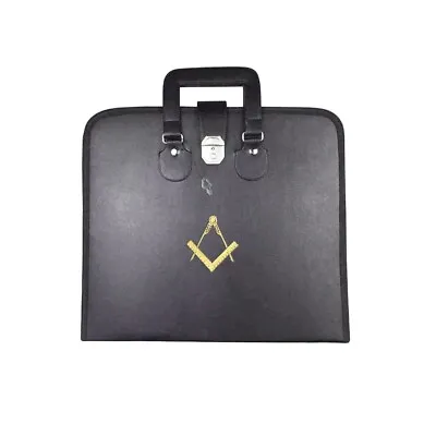Masonic Regalia MM/WM Apron Bag With Yellow Square And CompassMM/WM Apron Case • $119.50