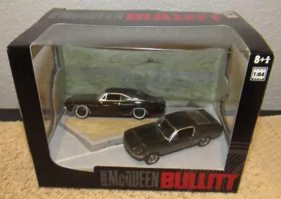 2010 Steve McQueen Bullitt Greenlight Diecast Cars Set 1:64 Scale • $31.99