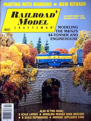 Vintage M&nj's 44-tonner - Railroad Model Craftsman Magazine October 1989 • $6.97
