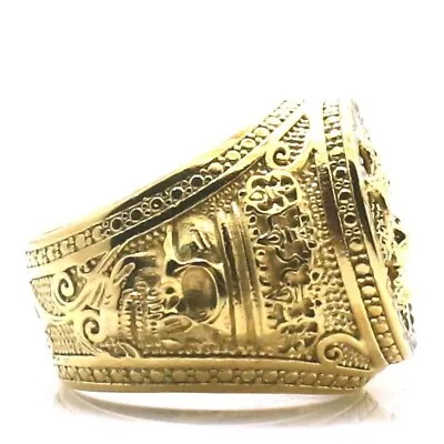 Medusa Gold Color Stainless Steel Gothic Punk Ring Greek Mythology Metal Snake • $12.99