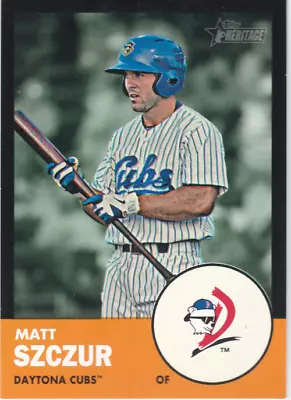 2012 Topps Heritage Minors Black #225 Matt Szczur /96 - NM • $5