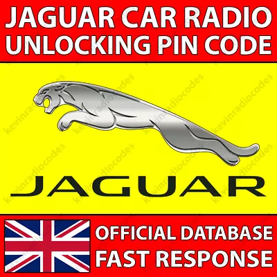 ✅jaguar Radio Code Decode Xj40 Unlocking Xj Cd S-type Xjr X-type Xj8 Daimler✅ • £4.79