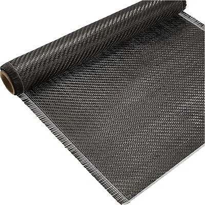 20 X 50 In Carbon Fiber Fabric Roll 2x2 Twill Weave 3k/200gsm Vinyl Wrap Fabric • $22.99