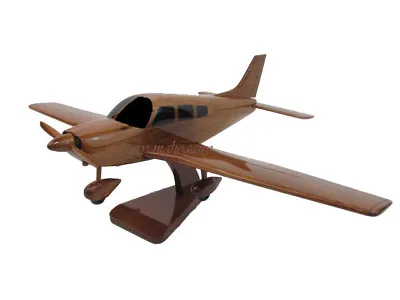 PA-28 Piper Archer Cherokee Wood Wooden Private Pilot Aviation Airplane Model • $159.95