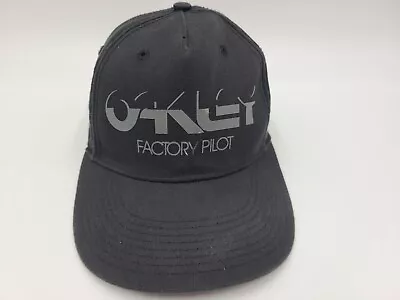 Oakley Factory Pilot Flex Fitted S-M Hat Cap Baseball Outdoors Men Women Black • $14.99