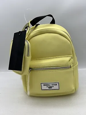 Kendall & Kylie Mini Backpack With Coin Purse Yellow NEW • $29.74