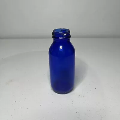 Vintage Emerson Drug Co Bromo Seltzer Cobalt Glass Apothecary Blue Bottle 5” • $9.99