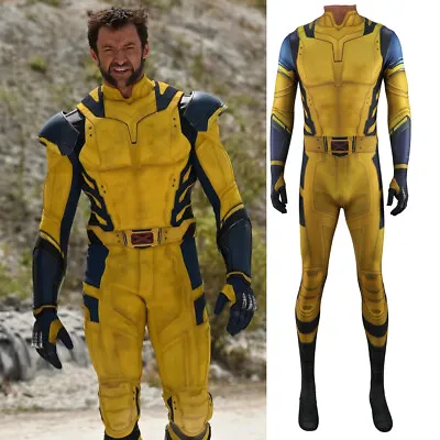 Cosplay Deadpool 3 Wolverine Jumpsuit Halloween Superhero Adult Kids Bodysuit • $74.80