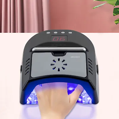 New 72W Cordless UV LED Nail Lamp Rechargeable Nail Dryer Lamp For Gel Nails+Fan • $93.10