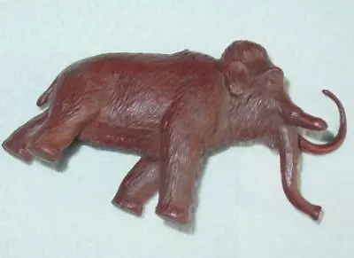Marx 1960s - Wooly Mammoth Prehistoric Dinosaur Chocolate Brown Figure • $13.99
